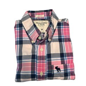 Abercrombie & Fitch Button Shirt Size M Mens Plaid